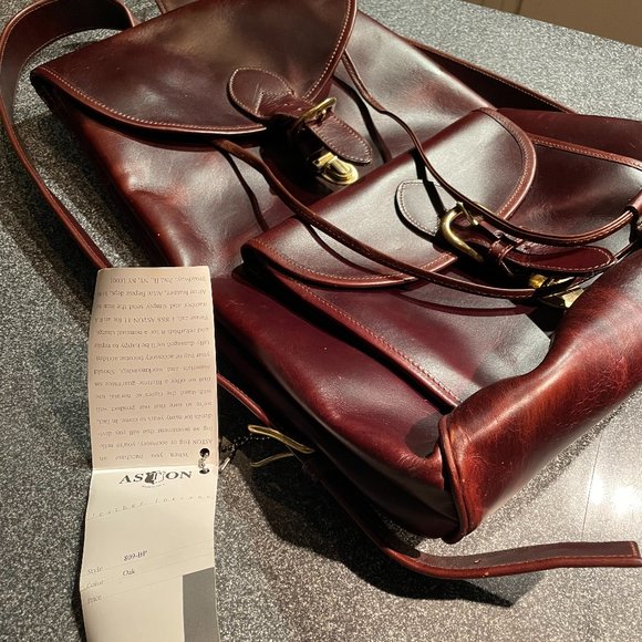 NWT Woman\'s Handmade Aston Leather Backpack main image 11